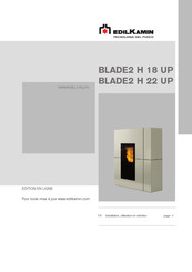 EdilKamin BLADE2 H 18 UP Installation, Utilisation Et Entretien