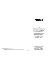 Zanussi ZK 24/9 AGO Mode D'emploi