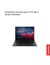 Lenovo ThinkPad X1 Extreme P1 Gen 4 Guide D'utilisation