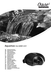 Oase Aquamax Eco 6000 12V Notice D'emploi