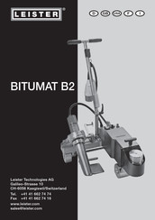 Leister BITUMAT B2 Instructions D'utilisation