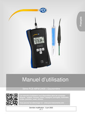 PCE Instruments PCE-MFM 2400 Manuel D'utilisation