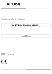 Optika Italy OPTIKAM PRO HDMI Manuel D'utilisation
