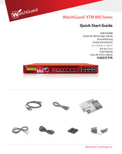 WatchGuard Technologies XTM 800 Serie Guide De Démarrage Rapide