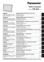 Panasonic FZ-A2 Serie Instructions D'utilisation
