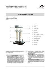 3B SCIENTIFIC PHYSICS U10355 Mode D'emploi