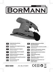 BorMann BSS1800 Traduction De La Notice Originale