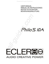 Ecler Philo S10A Notice D'utilisation