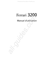 Acer Ferrari 3200 Manuel D'utilisation