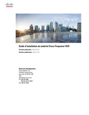 Cisco Firepower 1010 Guide D'installation