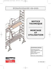 Altrad MEFRAN 49-900 Notice Technique Montage Et Utilisation