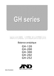 AND GH-200 Manuel Utilisateur