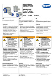schmalz SGM 50 G1/4 IG Instructions De Service