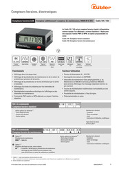 Kübler Codix 141 Guide Rapide