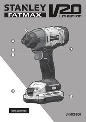 Stanley FATMAX SFMCF800 Traduction De La Notice D'instructions Originale