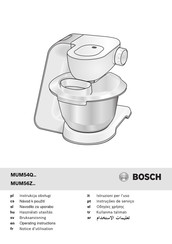 Bosch MUM54Q Série Notice D'utilisation