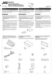 JVC KD-G731 Manuel D'installation/Raccordement