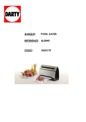 FoodSaver V3840 Guide De Référence
