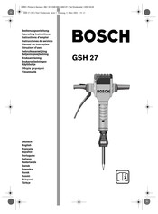 Bosch GSH 27 Instructions D'emploi