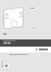 Bosch CR 50 Notice D'installation