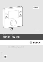 Bosch CR 100 Notice D'installation