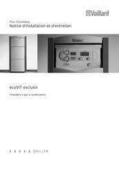 Vaillant ecoVIT exclusiv VKK 286/4 Notice D'installation Et D'entretien