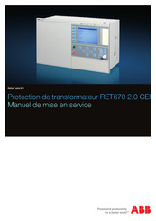 ABB Relion RET670 2.0 CEI Manuel De Mise En Service