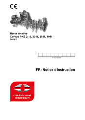 Gregoire Besson PKE 3011 Notice D'instruction