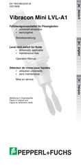 Pepperl+Fuchs Vibracon Mini LVL-A1 Mise En Service