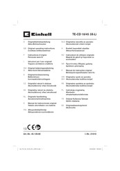 EINHELL TE-CD 18/45 3X-Li Instructions D'origine