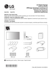 Lg 55LV75D Guide De Configuration Rapide