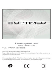 OPTIMEO OPT-ORIPR-1000 Manuel D'instructions