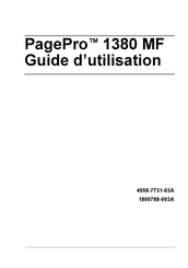 Konica Minolta PagePro 1380 MF Guide D'utilisation