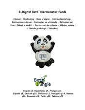 Bo Jungle B-Digital Bath Thermometer Panda Mode D'emploi