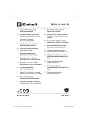 EINHELL TP-CS 18/190 Li BL Instructions D'origine