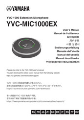 Yamaha YVC-MIC1000 Manuel De L'utilisateur