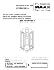 MAAX 105605 Guide D'installation