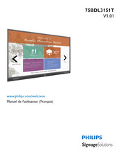 Philips SignageSolutions 75BDL3151T Manuel De L'utilisateur