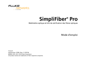 Fluke Networks SimpliFiber Pro Mode D'emploi
