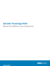 Dell EMC PowerEdge R540 Manuel D'installation Et De Maintenance