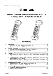 AUtec AIR LK NEO 10 DF Notice Originale