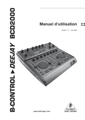 Behringer B-CONTROL DEEJAY BCD2000 Manuel D'utilisation