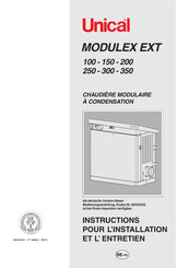 Unical MODULEX EXT 300 Instructions Pour L'installation Et L'entretien