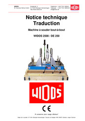 widos 2500 Notice Technique