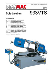 Promac 933VTS Mode D'emploi