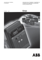 ABB SACE Emax E3S/H 20 Instructions Pour L'installation, Emploi Et Entretien