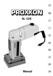 Proxxon SL 12/E Manuel D'utilisation