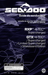 Sea-doo GTX 4-TEC 2004 Guide Du Conducteur