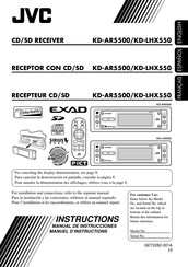 JVC KD-LHX550 Manuel D'instructions