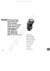 Kodak P20 Zoom Flash Guide D'utilisation